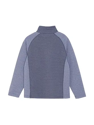 COLOR KIDS | Sous-pull zippé enfant en polaire rayé | lila